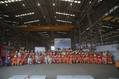 Saipem Marks First Steel Cut for Tangguh UCC Project at Karimun Yard