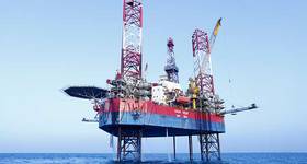 The helicopter crashed near the Sagar Kiran jack-up rig  -  File photo: ONGC