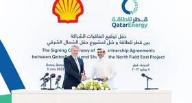 Shell CEO Ben Van Beurden and QatarEnergy CEO Saad al-Kaabi - Credit: QatarEnergy