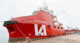 The Vallianz offshore support vessel Vallianz Prestige - ©Inmarsat