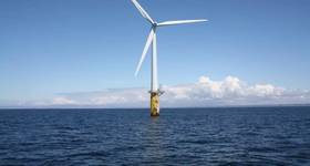 A floating wind turbine - Public Domain License 
