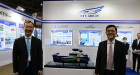From left, Tsutomu Yokoyama, General Manager of the Green Business Group, NYK; and James Tham, Managing Director of Penguin Shipyard International. Image courtesy NYK