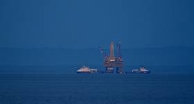 A platform offshore the Saklhalin island - Credit: German/AdobeStock (Cropped)