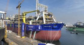 Yinson Production officially named its latest addition to the fleet, FPSO Atlanta, during a naming ceremony held at Dubai Drydocks World on December 13, 2023. Image courtesy Yinson Production