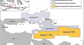 Location of Agung I and Agung II Blocks (Credit: Inpex)