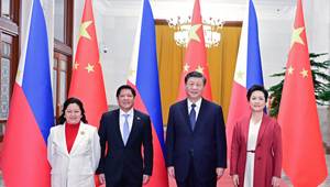 On the afternoon of 4 January, China's President Xi Jinping held talks with Philippine President Ferdinand Romualdez Marcos Jr. at the Great Hall of the People during the latter’s state visit to China. Photo: Ministry of Foreign Affairs of the People’s Republic of China