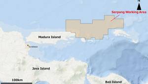 Location of Serpang Working Area (Credit: Inpex)