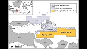 Location of Agung I and Agung II Blocks (Credit: Inpex)