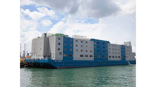 File Photo - Bibby Progress floating hotel - Image Credit: Bibby Maritime