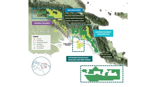  Oil Search's exploration acreage in PNG - Credit: Oil Search