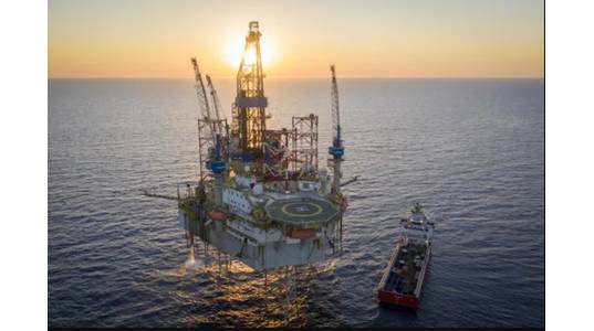 Noble Tom Prosser jack-up drilling rig - Credit: Carnarvon Energy (File Photo)