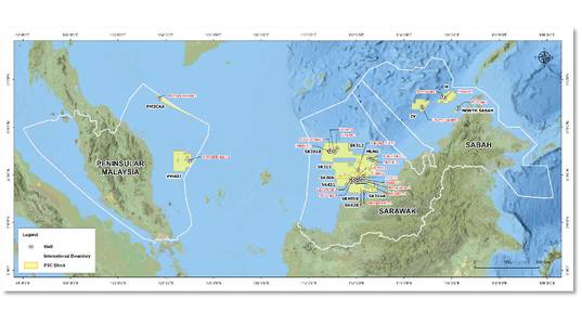 19 exploration discoveries and 2 successful exploration appraisals in Malaysia for the year 2023. Image courtesy PETRONAS