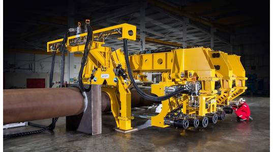 A fully automated 44 structural pipeline repair clamp designed and engineered by Subsea Innovation. Image courtesy Unique Group