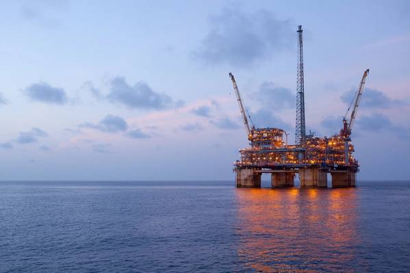 BP, the second-largest oil producer in the US Gulf of Mexico by volume, is shutting all production at its four Gulf platforms, including Na Kika (pictured). (File photo: BP)