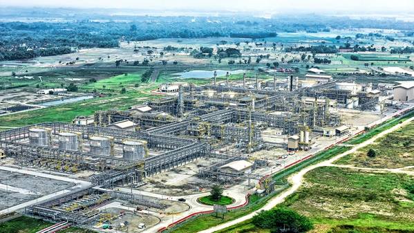 The Central Processing Facility of Banyu Urip field located in Bojonegoro, East Java.  (Photo: ExxonMobil)
