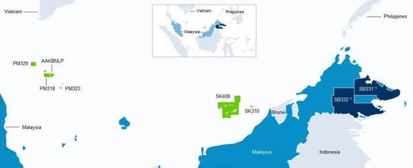 Sapura OMV blocks in Malaysia / Image source; OMV
