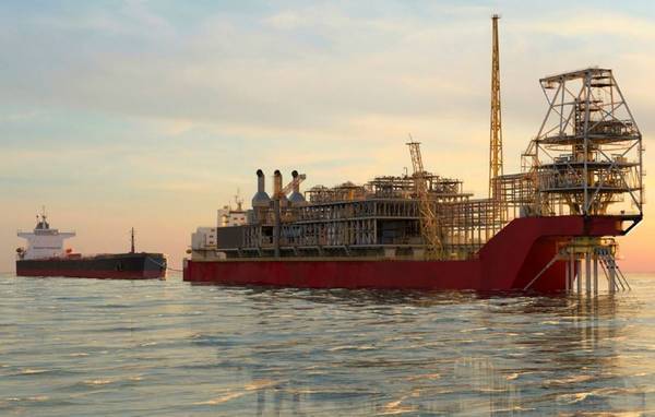 Arist impression of the Sangomar FPSO - Image by Woodside