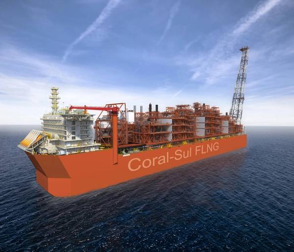 Artist's impression of the Coral Sul FLNG - Image by ALP