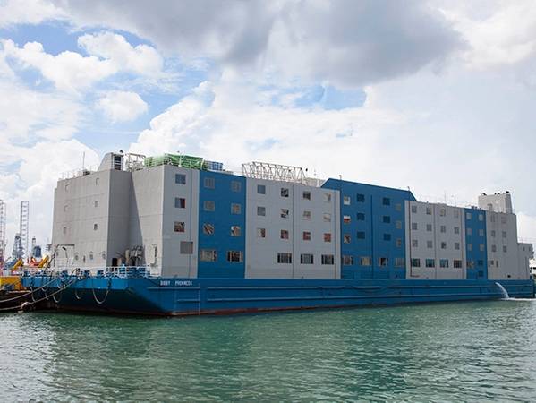 File Photo - Bibby Progress floating hotel - Image Credit: Bibby Maritime