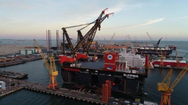 For illustration; Sleipnir, the world’s largest and strongest semi-submersible crane vessel built by Sembcorp Marine - Credit- Sembmarine