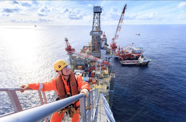 Illustration only: BP's Clair Ridge platform in the UK - Credit: BP