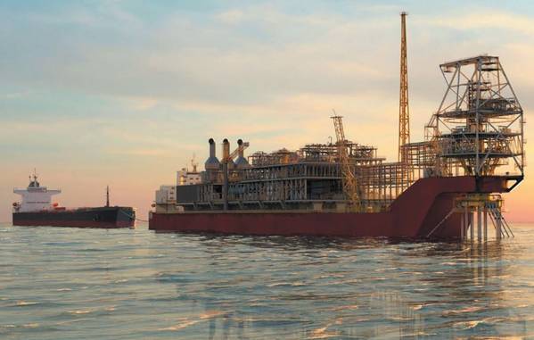 Artist's impression of the Sangomar FPSO - Image: Woodside