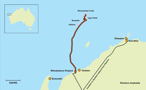 Wheatstone Map - Credit; Chevron