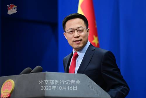 China foreign ministry spokesman Zhao Lijian / Credit: China Foreign Ministry