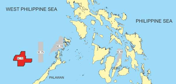 One of PXP's blocks in S. China sea offshore The Philippines - Credit: PXP Energy