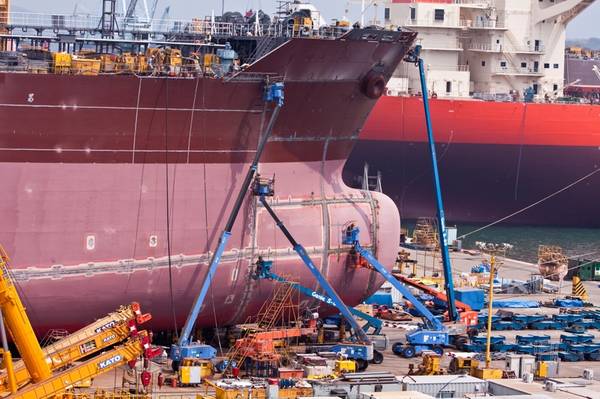 Illustration - A Shipyard in South Korea - Credit:Angelika Bentin/AdobeStock