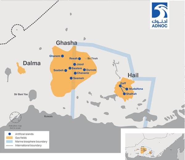 Ghasha concession (Image by ADNOC - the image has been cropped)