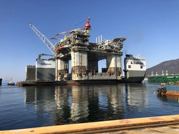 For Illustration - The Argos offshore oil platform is the centerpiece of the Mad Dog 2 project in the U.S. Gulf of Mexico. It arrived in the U.S. in April 2021. Credit: BP