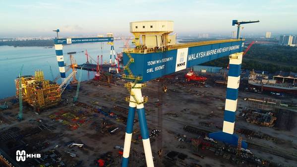 MMHE West yard located in Pasir Gudang, Johor is the single largest fabrication yard by annual tonnage capacity in Malaysia. Credit: MHB