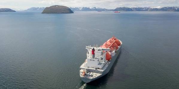 Arctic Voyager leaving Hammerfest LNG
(Credit: Rino Engdal / Equinor)