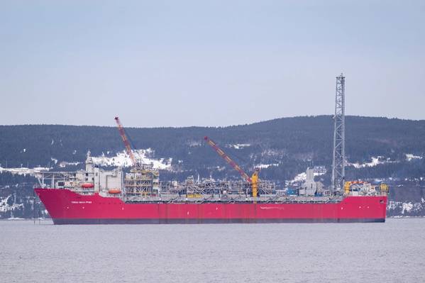 The FPSO offshore floating platform for oil production off the coast of Newfoundland, Canada. The structure is designed for ice conditions and deep wells. See Less
Copyright Dolores Harvey/AdobeStock