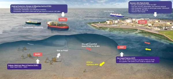 Abadi LNG project concept diagram (Credit: Inpex)
