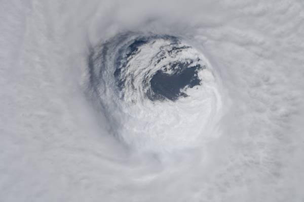 A view of the eye of Hurricane Michael taken on October 10, 2018 from the International Space Station currently orbiting Earth. The photo was taken by NASA astronaut Dr. Serena M. Auñón-Chancellor. (Credit: NASA)