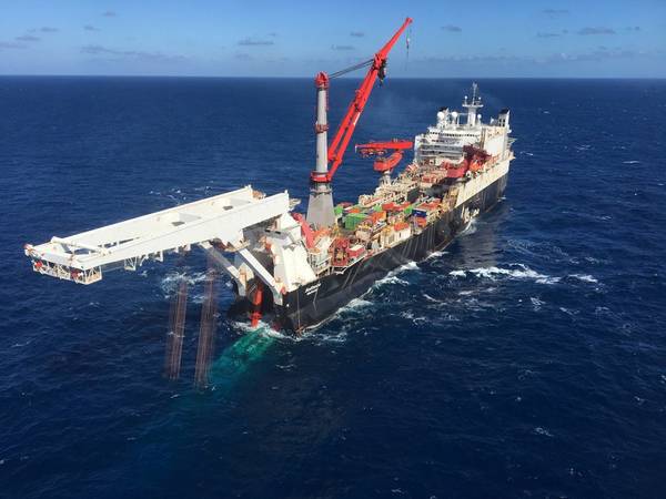 Pipelay of the Nord Stream 2 Pipeline has started in Finland (Photo: Allseas)