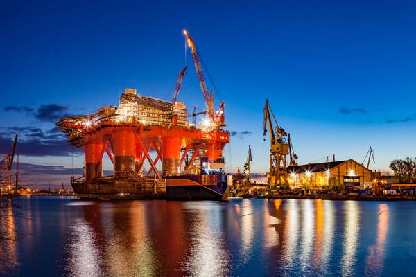 File Image: an idled oil rig in a shipyard (CREDIT: AdobeStock / © Nightman 