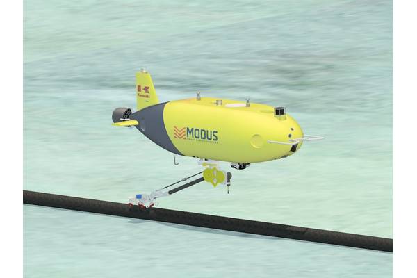 Kawasaki’s SPICE AUV, acquired by Modus. Image from Modus.