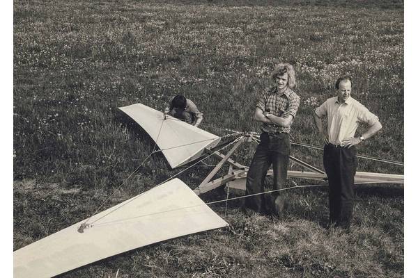 Henrik - 1978: Stiesdal’s 1978 turbine was made with wooden blades and a control system, both of which he built from scratch. It was only retired in 1991 when the wood had rotted. Henrik: Henrik Stiesdal. Photo from Stiesdal A/S.