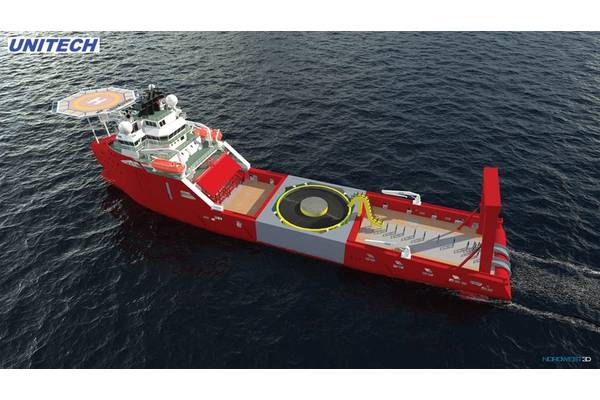 Retrofit: new work in wind for an anchor-handling vessel. Illustration: courtesy Unitech